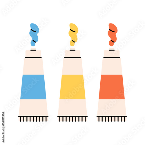 Oil Paints Icon Illustration