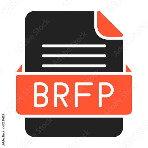 BREP File Format Vector Icon Design