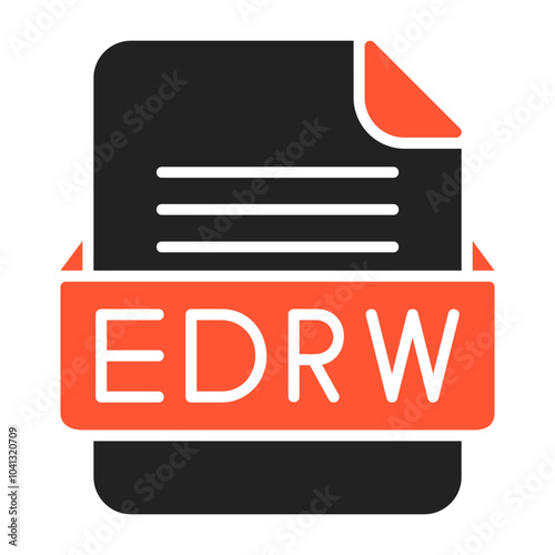 EDRW File Format Vector Icon Design