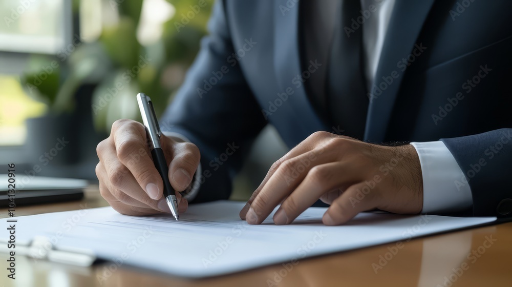 Businessman Signing Documents Businessman Signing Documents