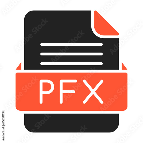 PFX File Format Vector Icon Design