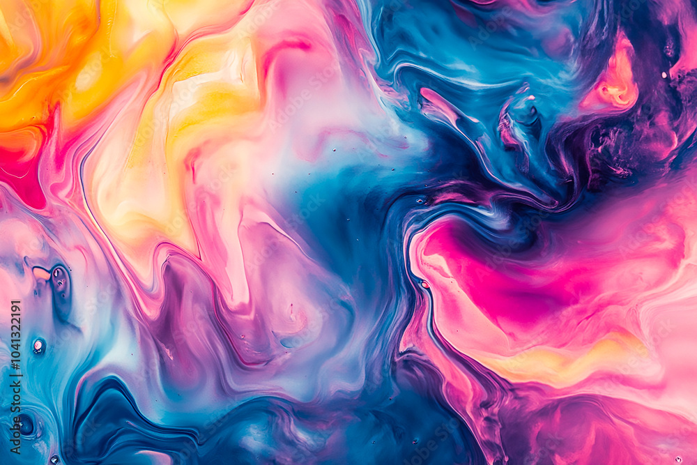 Vibrant Liquid Energy: A Dynamic Abstract Flow of Bold Colors Vibrant Liquid Energy: A Dynamic Abstract Flow of Bold Colors