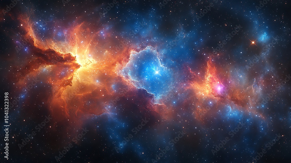 Ethereal Swirling Colors in Cosmic Composition Ethereal Swirling Colors in Cosmic Composition