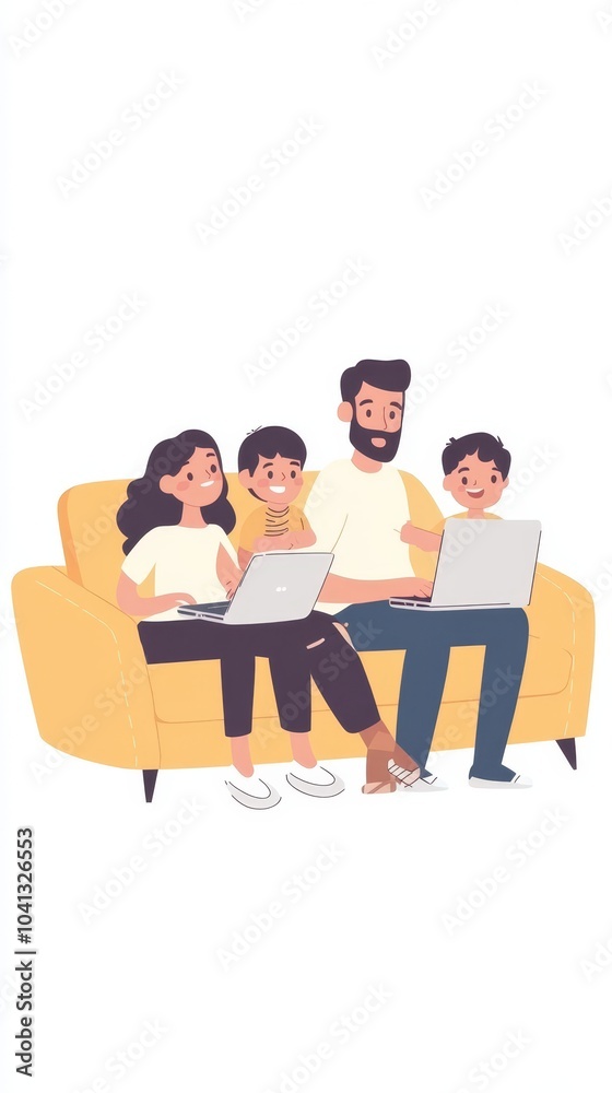 Fototapeta premium Family Working Together