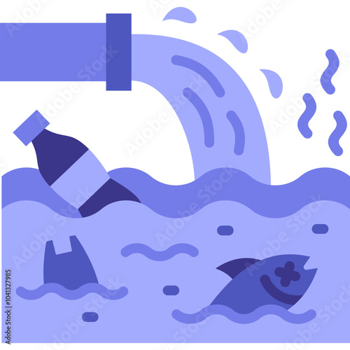 Water Pollution Icon