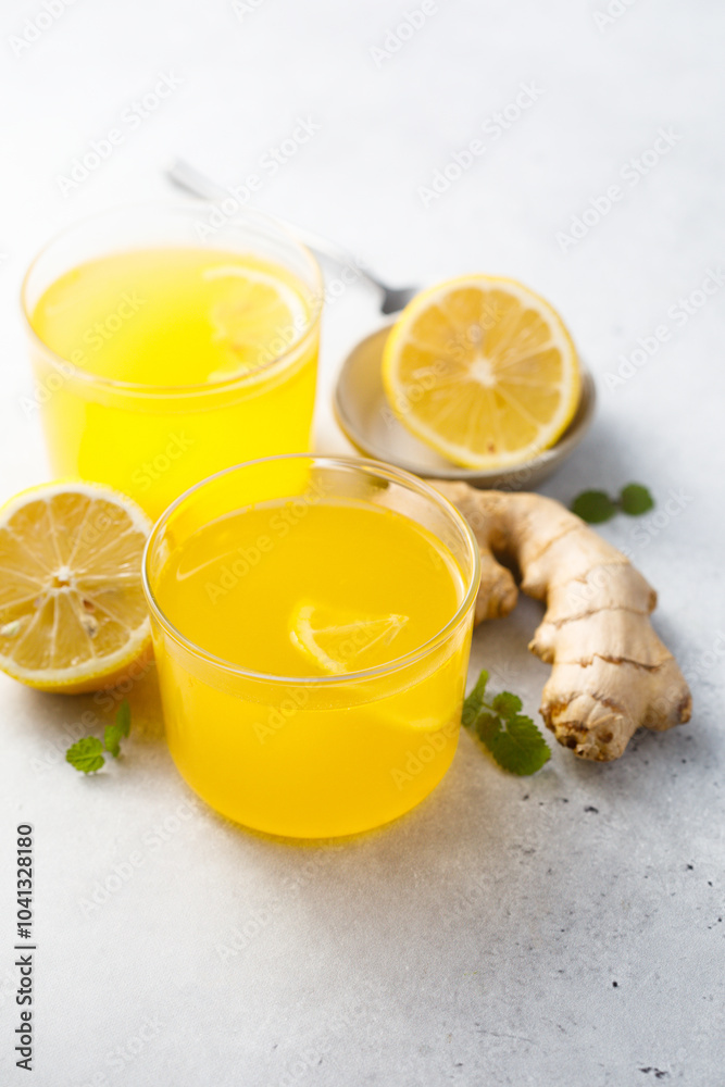 Warming citrus drink with ginger Warming citrus drink with ginger