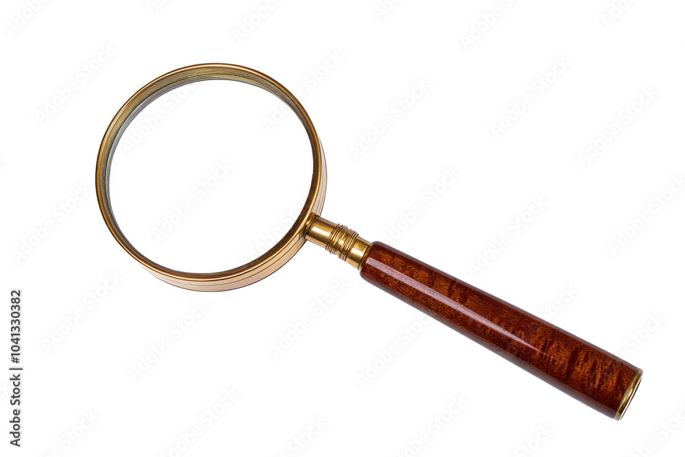 High-Quality PNG of Old antique mahogany and gold magnifying glass isolated cutout on transparent Isolated on White Background – High Resolution High-Quality PNG of Old antique mahogany and gold magnifying glass isolated cutout on transparent Isolated on White Background – High Resolution
