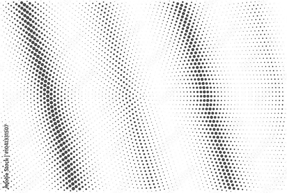 Black and white grunge halftone pattern texture background