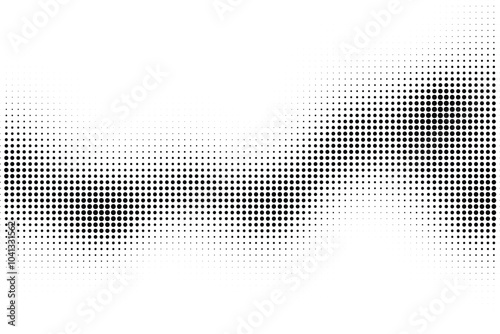 Black and white grunge halftone pattern texture background
