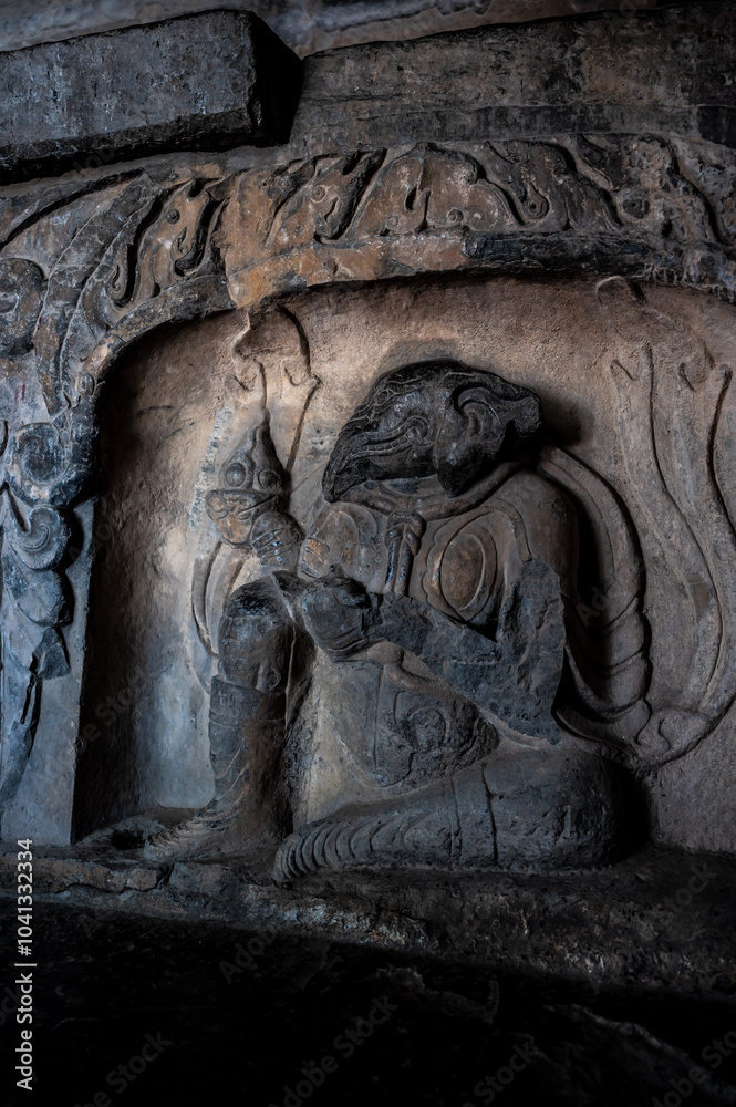 Obraz premium The Ancient Buddhist stone statues