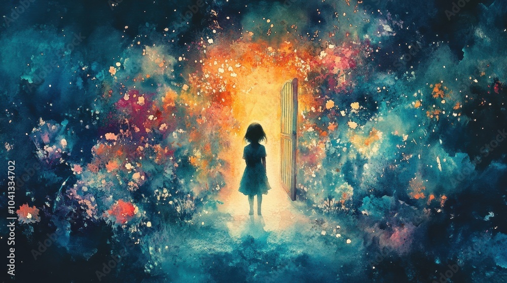 Mysterious Doorway to a Vibrant World Mysterious Doorway to a Vibrant World