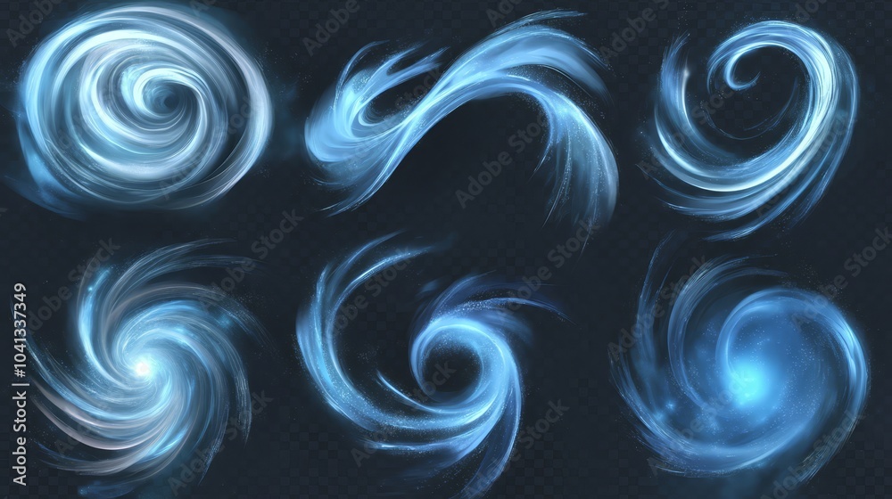 Abstract Blue Swirls Abstract Blue Swirls