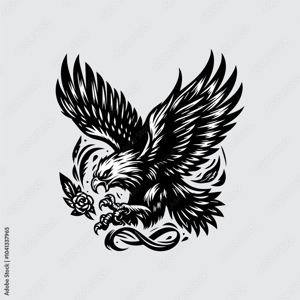 Obraz premium eagle tattoo design