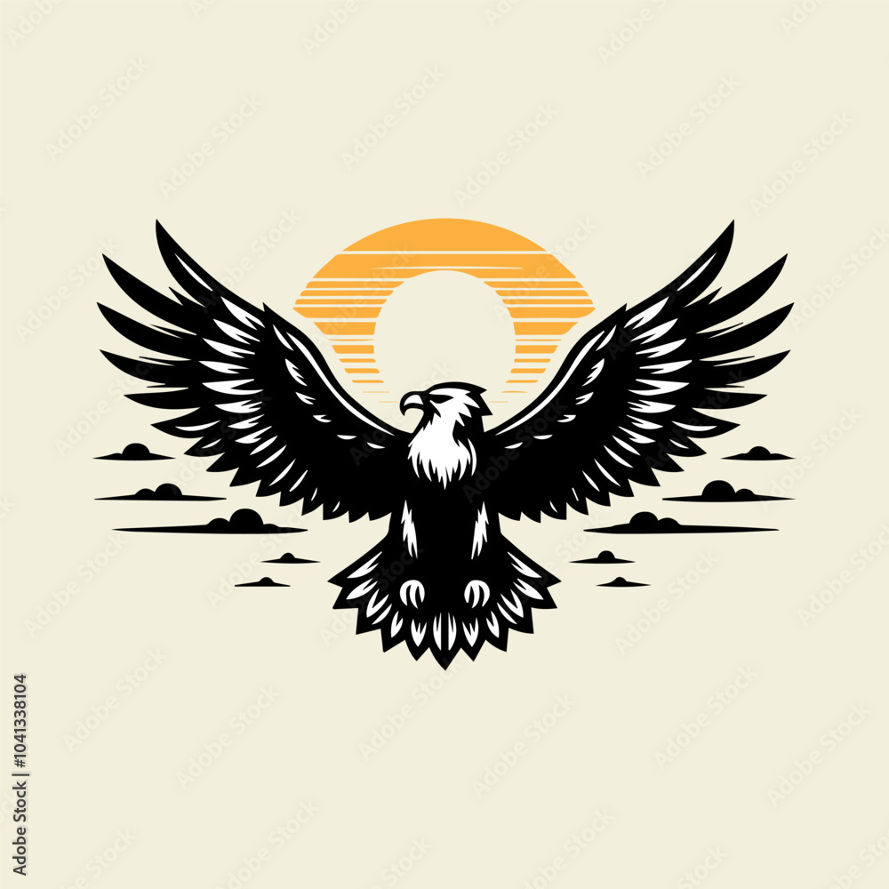 Fototapeta premium eagle with wings