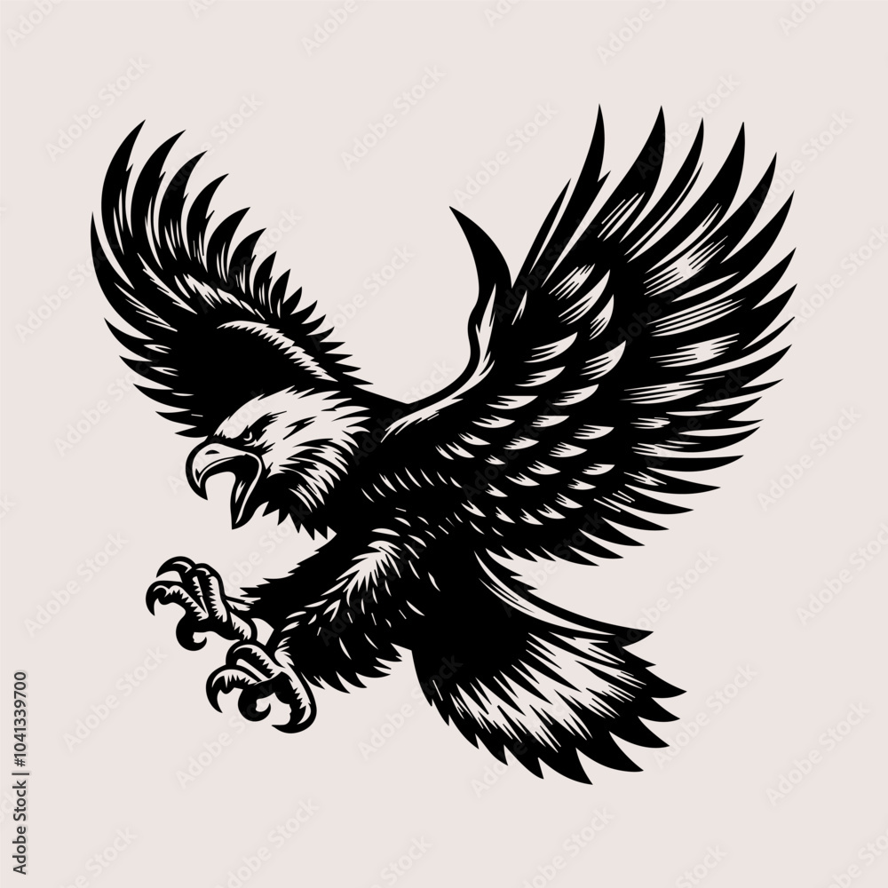 Fototapeta premium eagle tattoo design
