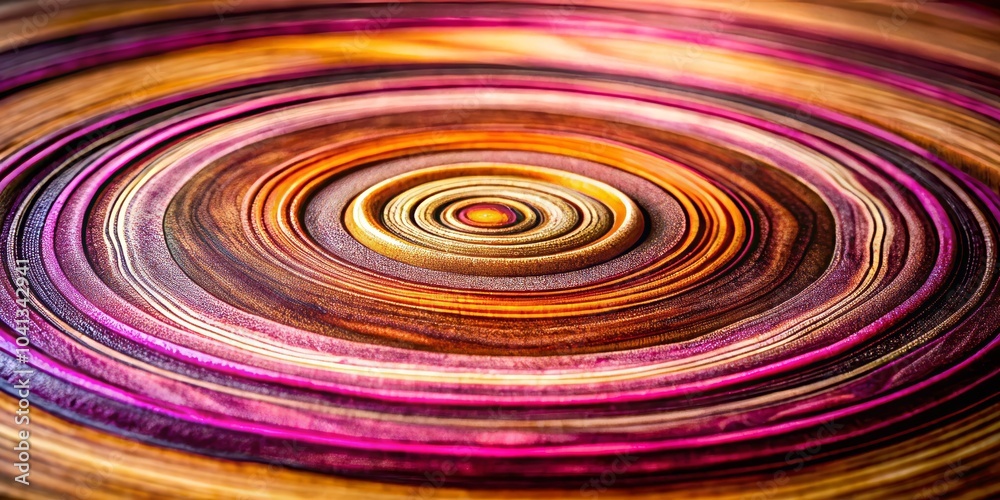 Vibrant Concentric Circles and Koa Wood Grain Texture in Pink and Purple Shades Vibrant Concentric Circles and Koa Wood Grain Texture in Pink and Purple Shades