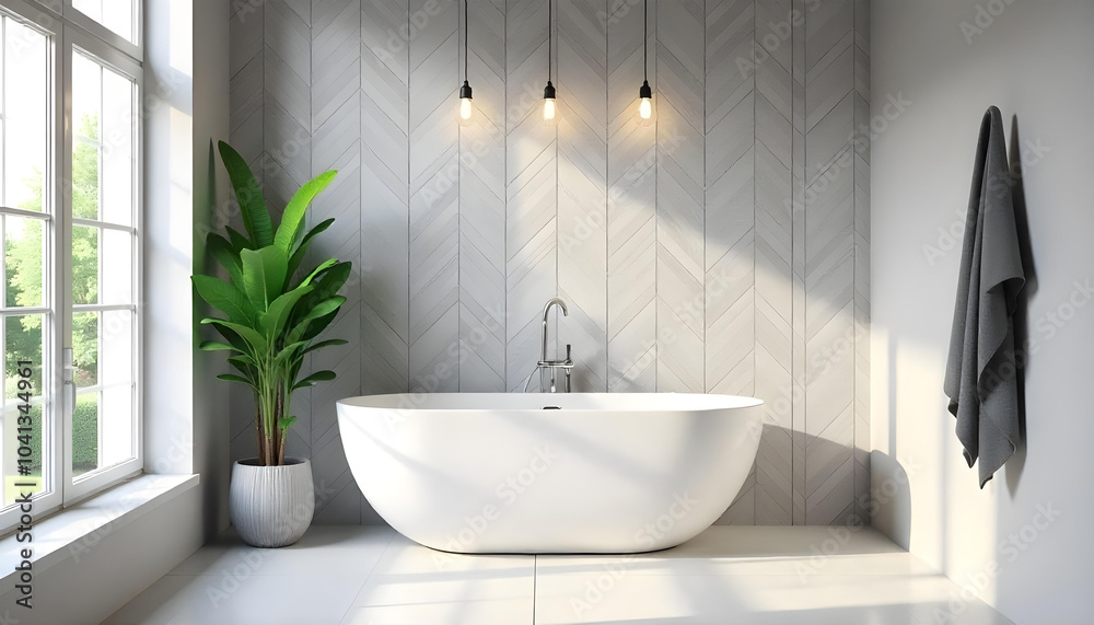 modern bathroom interior freestanding white bathtub modern bathroom interior freestanding white bathtub