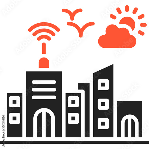 City  Vector Icon Design