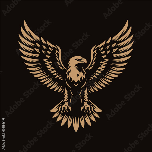 eagle with gold wings