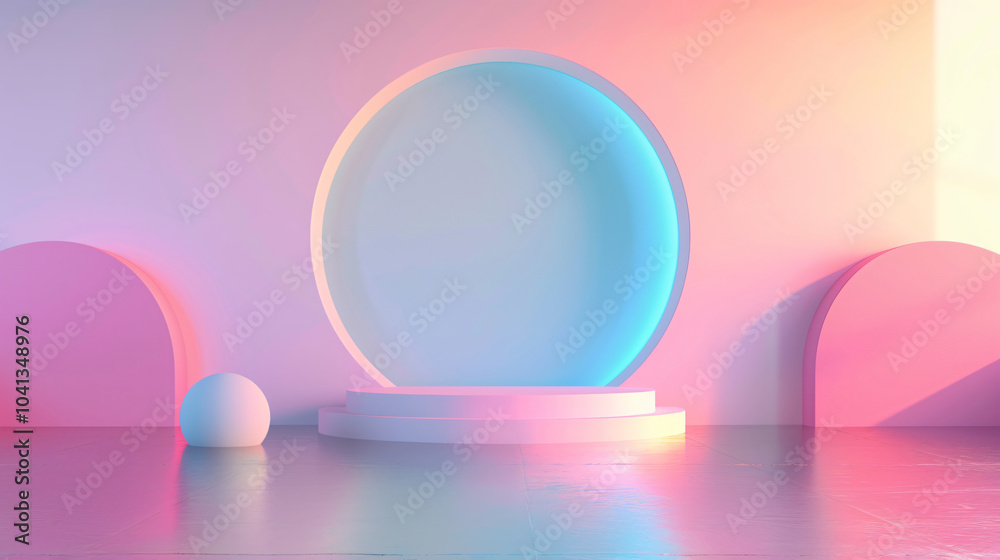 pastel minimalist geometric podium soft pinl blue purple archway display gentle shade shadow light abstract commercial as cosmetic presentation wall design pastel minimalist geometric podium soft pinl blue purple archway display gentle shade shadow light abstract commercial as cosmetic presentation wall design
