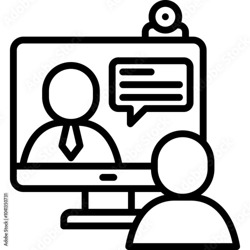 Online Interview Icon