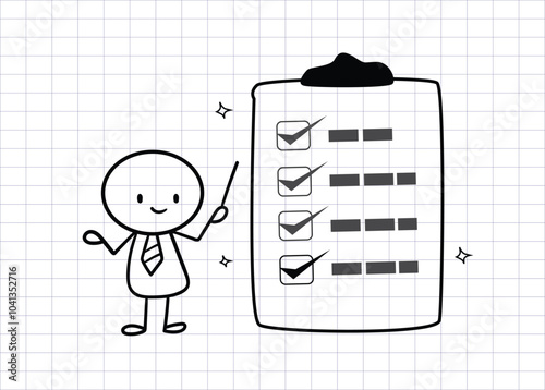 Complete checklist or finishing checkbox, task done within deadline, complete tasks list or project, approval or achievement concept
