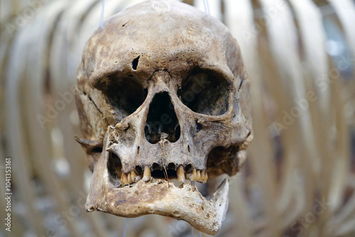 Tableau sur toile Bones of human cranium. Human skull