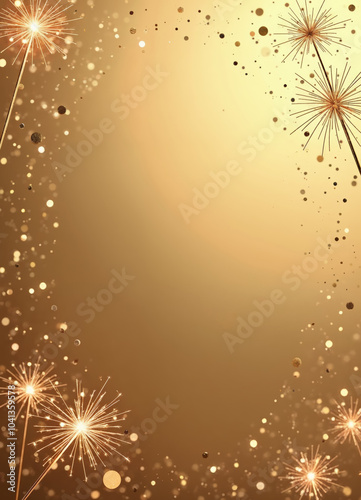 golden background with sparkles and golden confetti on it