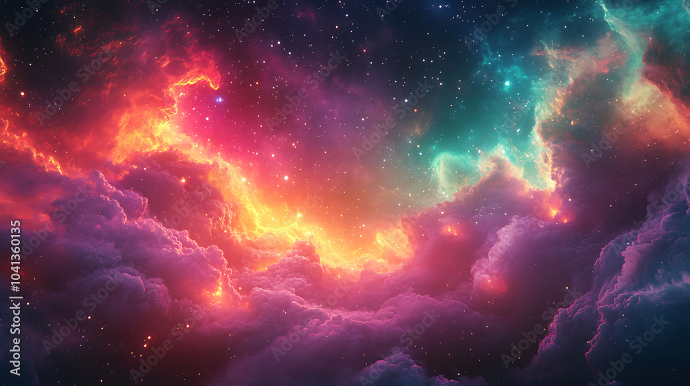 Neon Cosmic Particle Storm Neon Cosmic Particle Storm