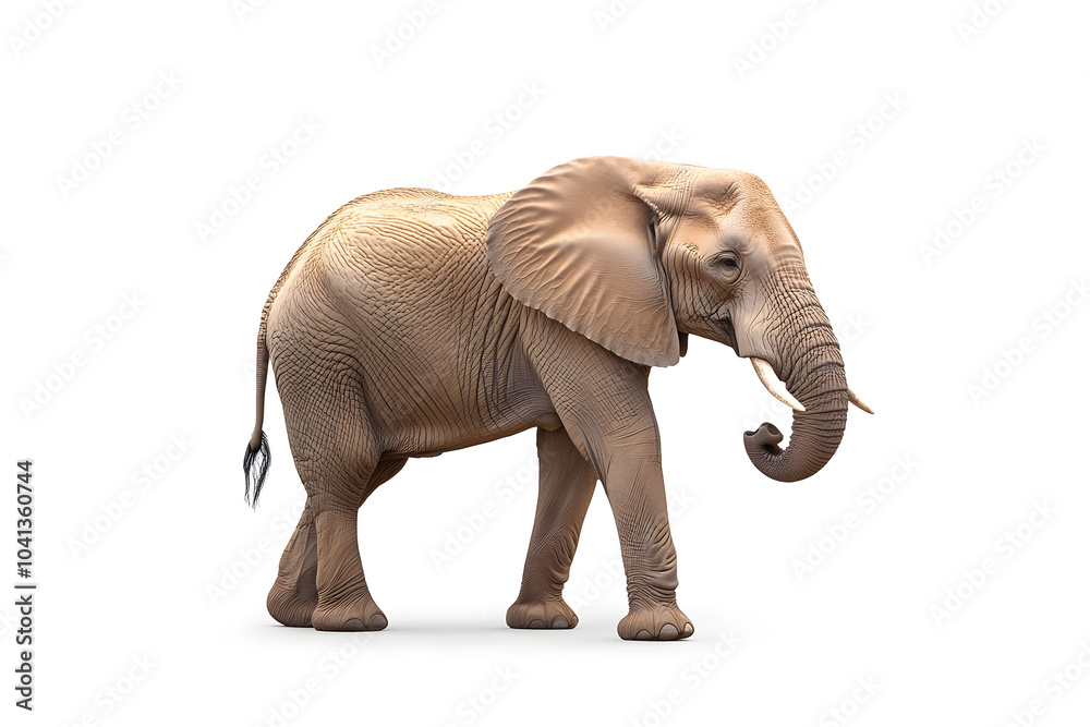 Obraz premium Elephant isolated on white background