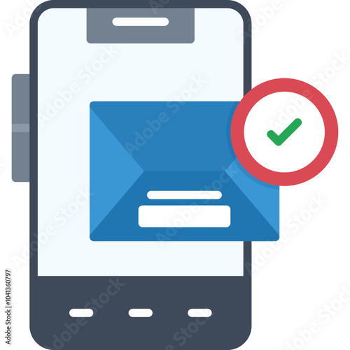 Smartphone Mail Sent Icon