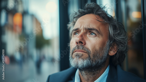 Business Owner Reflecting on Empty Storefront Financial Decisions