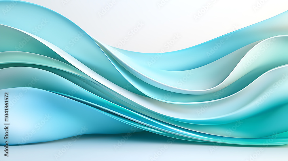 Fluid turquoise and teal wave pattern background for modern design and aesthetic applications Fluid turquoise and teal wave pattern background for modern design and aesthetic applications
