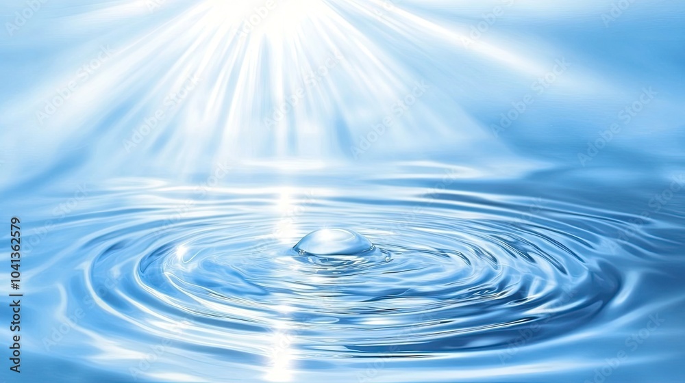 Radiant Water Ripple with Light Reflection Radiant Water Ripple with Light Reflection