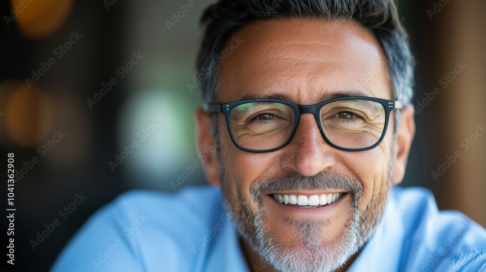 Executive Smiling Confidently Balancing Work and Personal Life Executive Smiling Confidently Balancing Work and Personal Life
