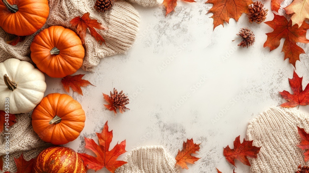 Fototapeta premium Autumn Harvest Arrangement