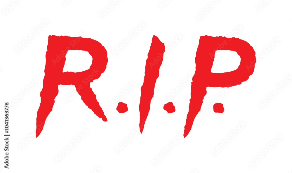 Vector red handwritten lettering Vector red handwritten lettering