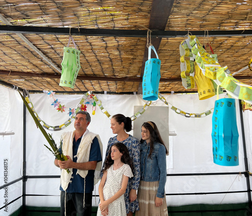 Jewish family blessing on the four species are four plants: the etrog, lulav, hadass, and aravah, mentioned in the Torah as being relevant to the Jewish holiday of Sukkot. photo