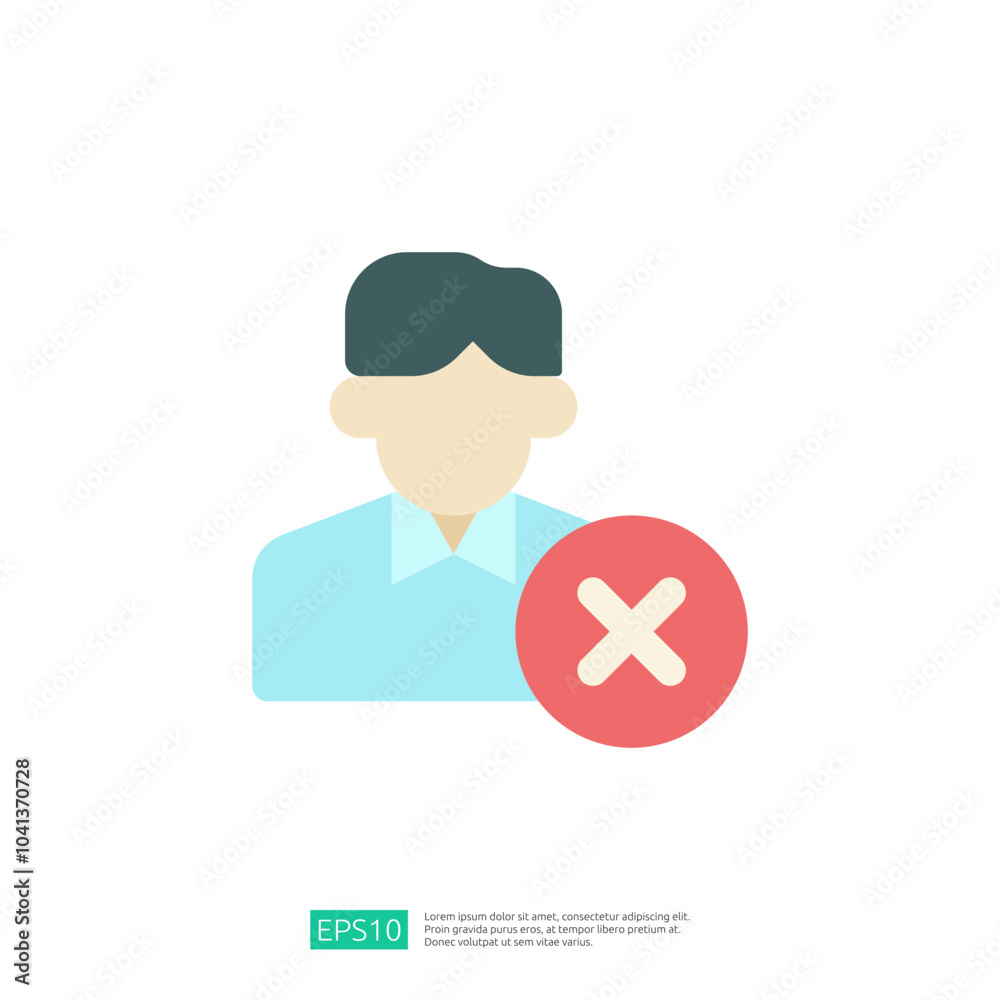 The image features a simplified illustration of a person with a red 