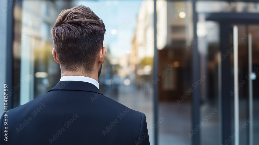 Business Owner Evaluating Empty Storefront for Financial Decisions Business Owner Evaluating Empty Storefront for Financial Decisions