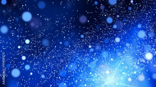 Blue dust beautiful light flashes dust particles fly in space bokeh effect light rays png glitters png