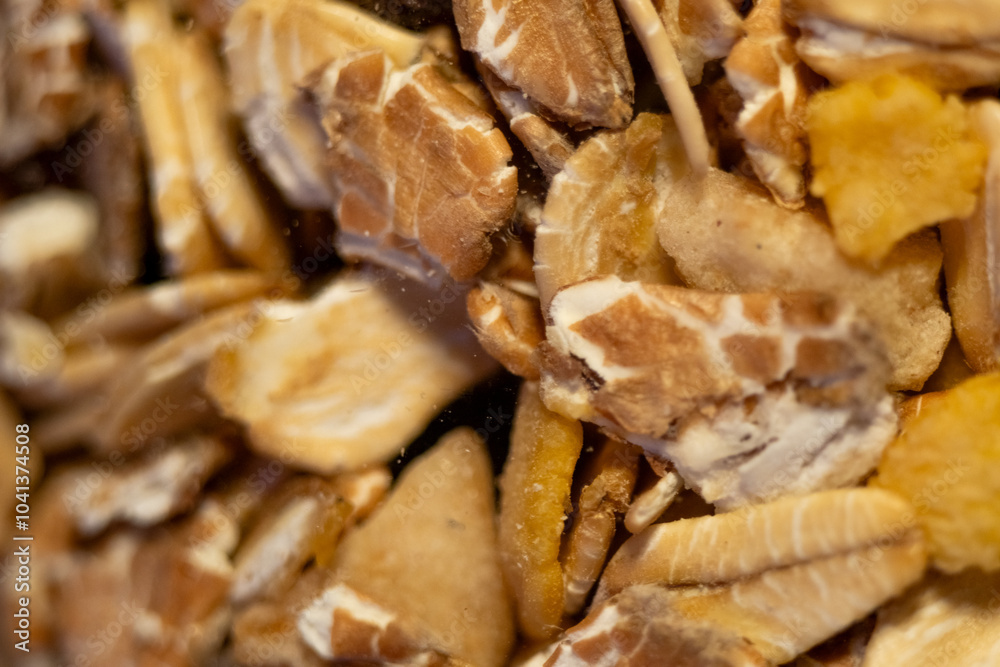 Close-up view of assorted natural muesli Close-up view of assorted natural muesli