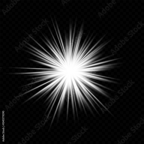 Bright light burst. Glowing, explosion, star, radiant, golden, energy, shine, flare, illumination, spark, effect, abstract, sparkle, vibrant, sunburst, glowing rays.