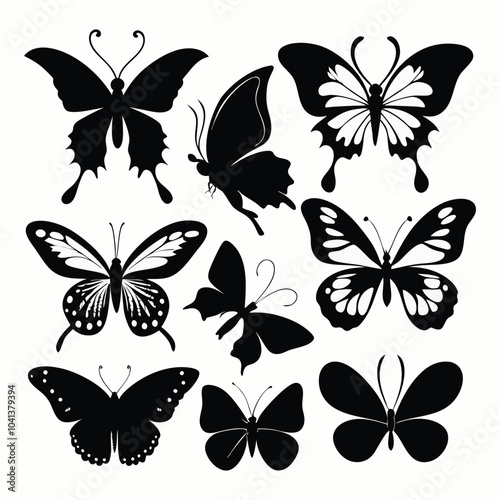 Wallpaper Mural Collection of butterfly silhlouette Torontodigital.ca