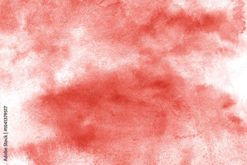 Fototapeta premium Red abstract background in watercolor style
