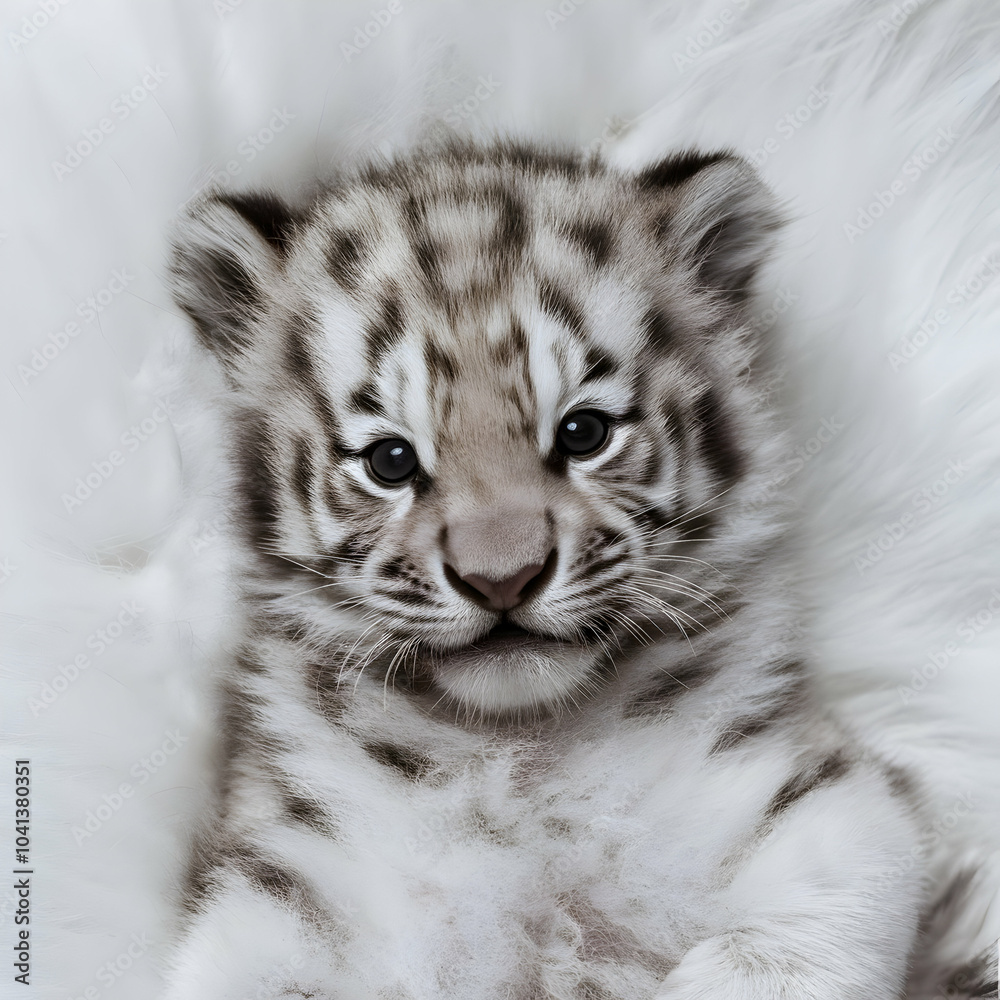 Obraz premium White tiger cub