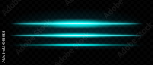 Wallpaper Mural Blue glowing light streaks. Horizontal beams, neon, abstract, bright lines, futuristic, energy, dynamic motion, shine, luminous effect, optical flare, laser, electric. Torontodigital.ca