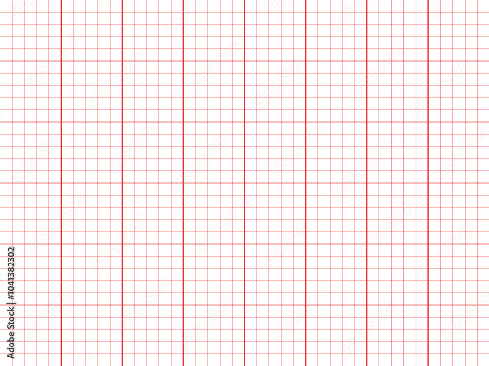 Texture of graph paper red grid line paper sheet Texture of graph paper red grid line paper sheet