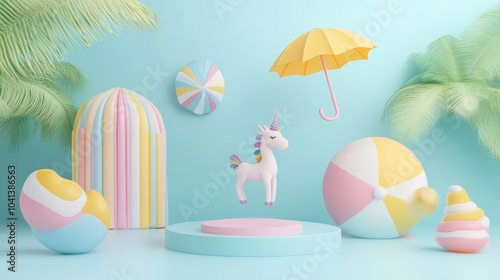 Whimsical Summer Scene