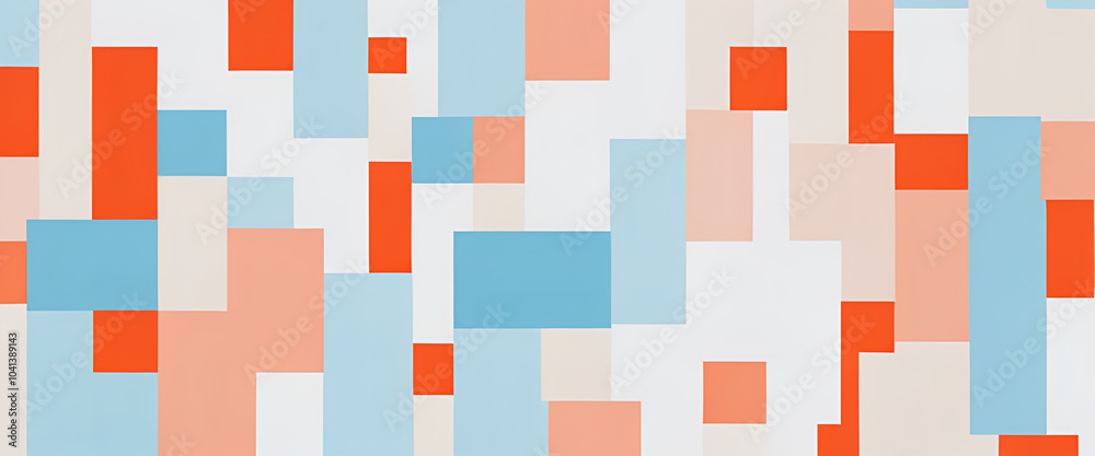 illustrazione con elementi geometrici a tema astratto surreale